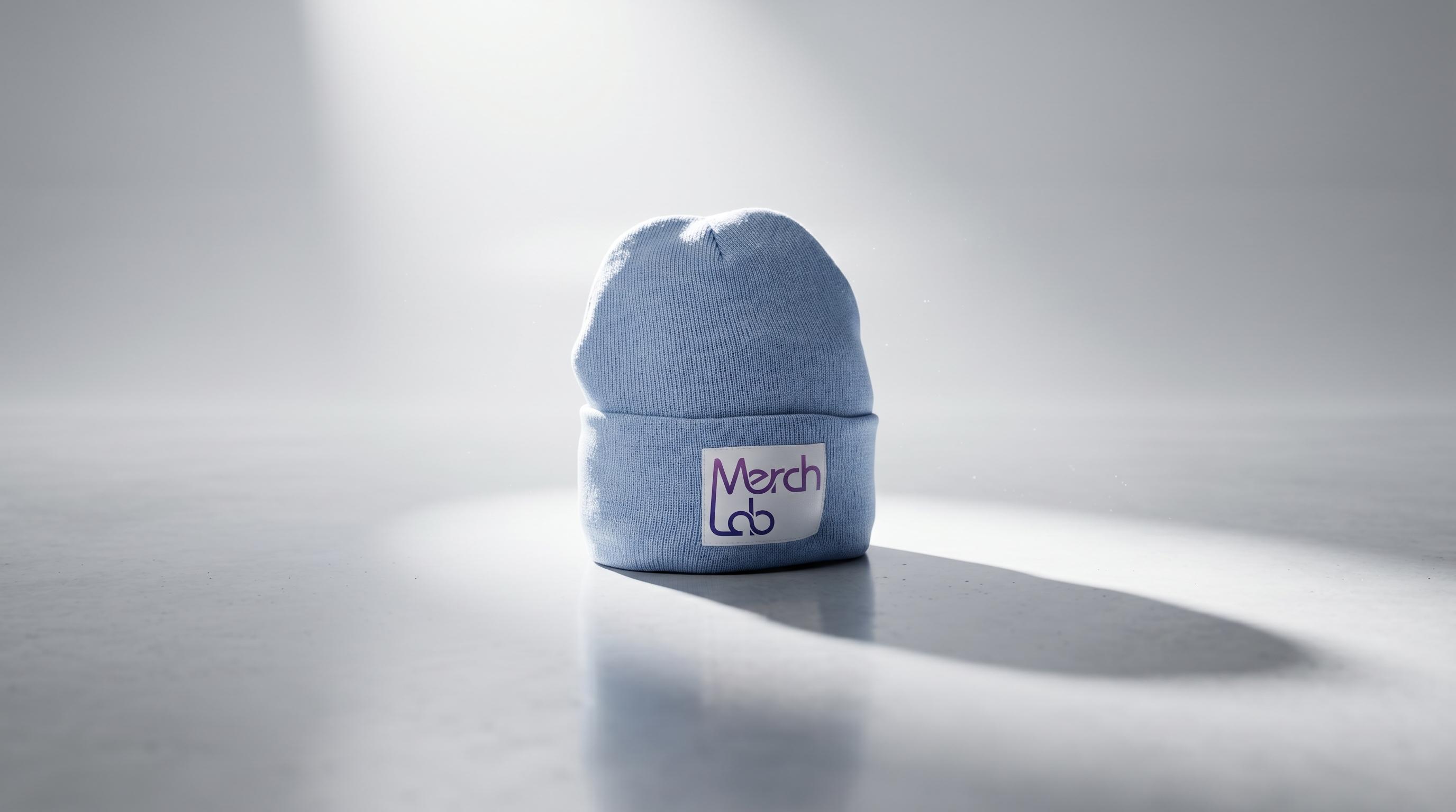 MerchLab Beanie – Werbeartikel mit Unternehmensbranding, 100% Acryl