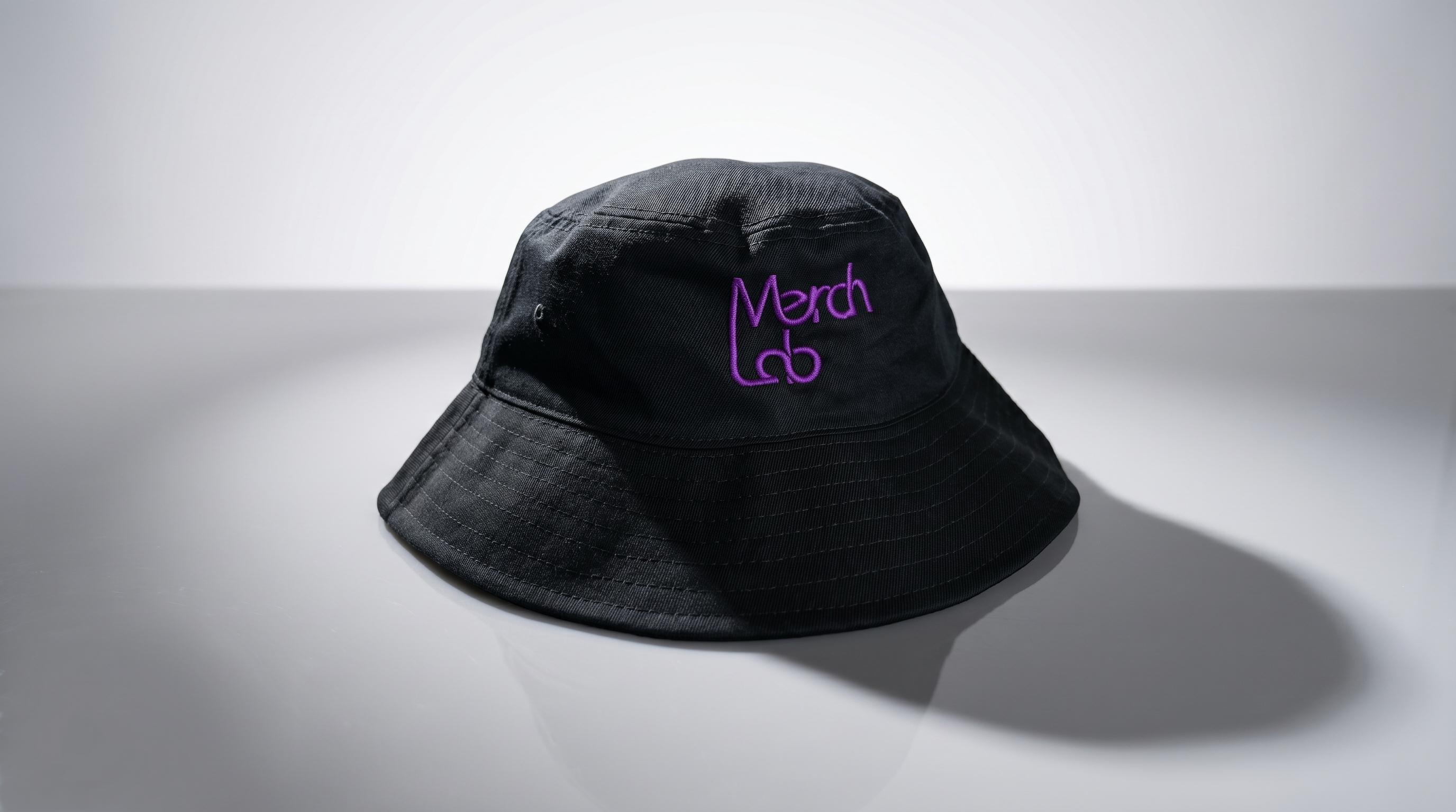 MerchLab Bucket Hat – Werbeartikel mit Unternehmensbranding, Poly-Twill