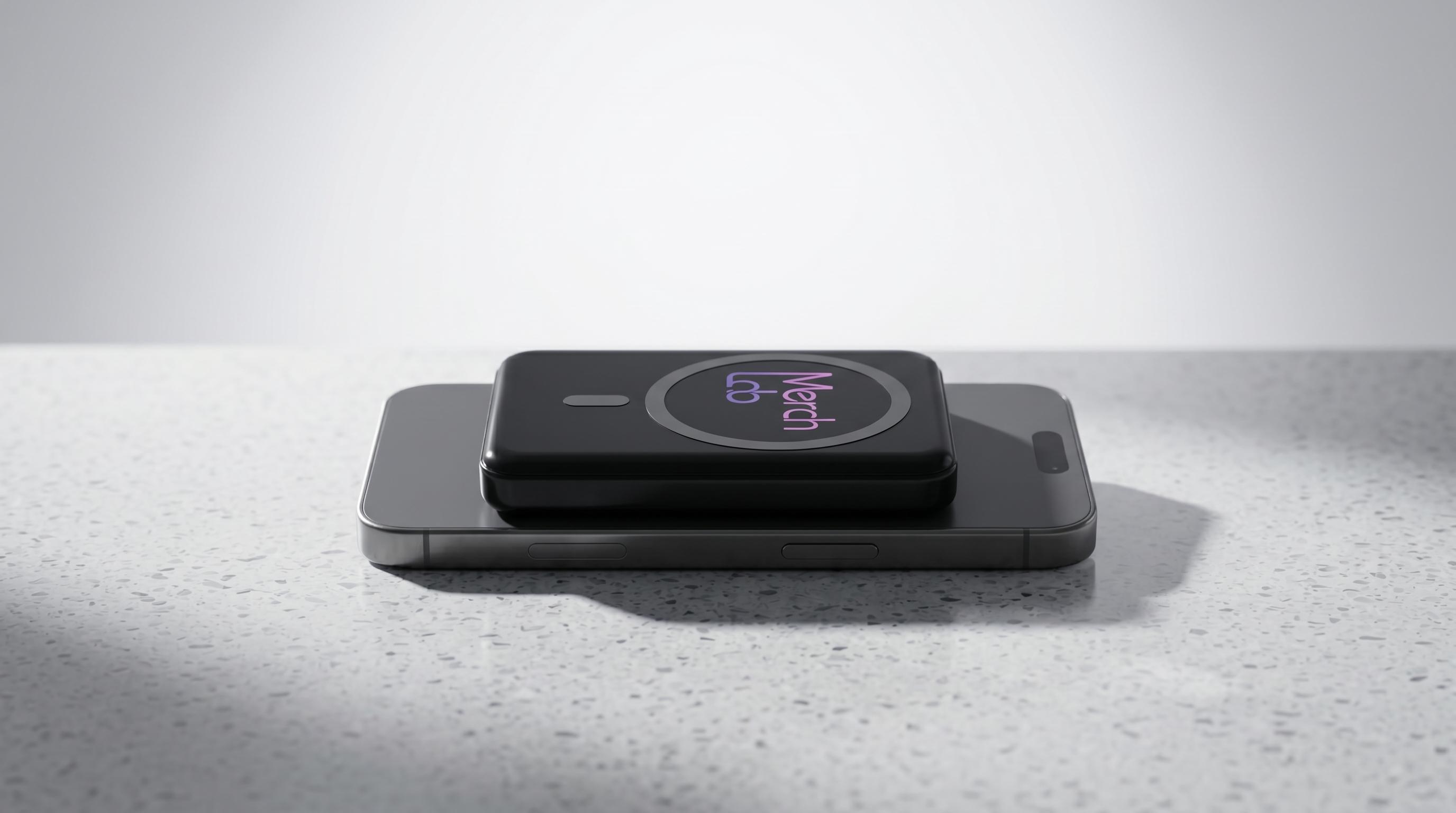 MerchLab Powerbank – Werbeartikel mit Unternehmensbranding, Kunststoff