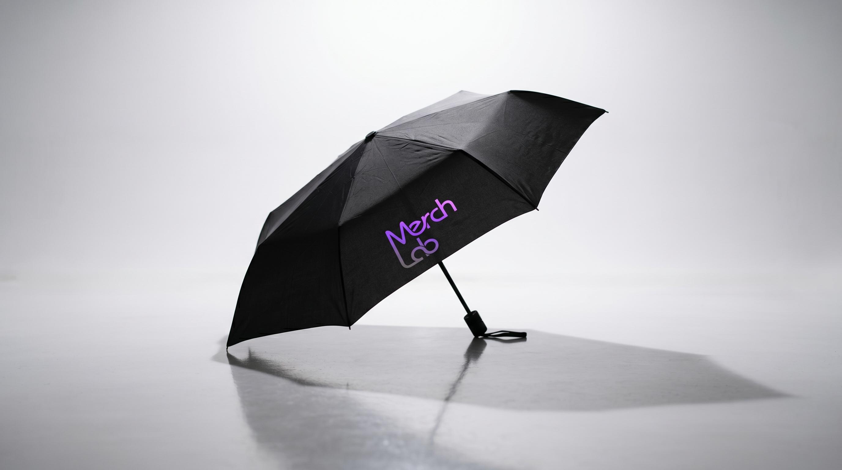 MerchLab Regenschirm – Werbeartikel mit Unternehmensbranding, Polyester / Metall