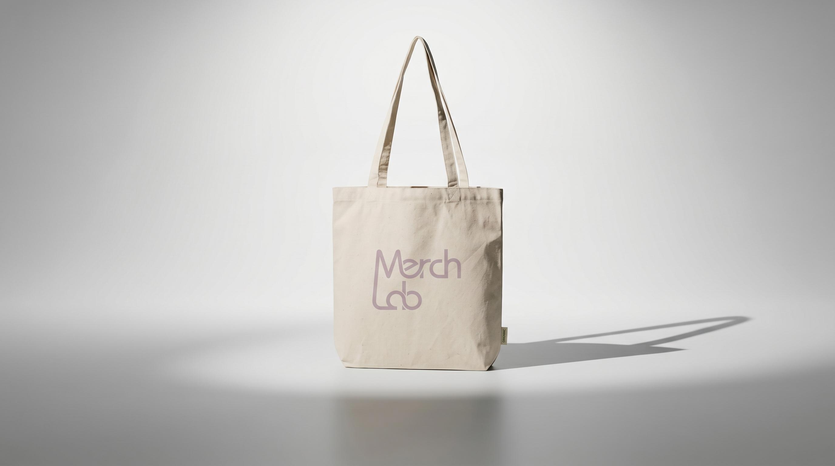 MerchLab Tote Bag – Werbeartikel mit Unternehmensbranding, 100% OCS Bio-Baumwolle